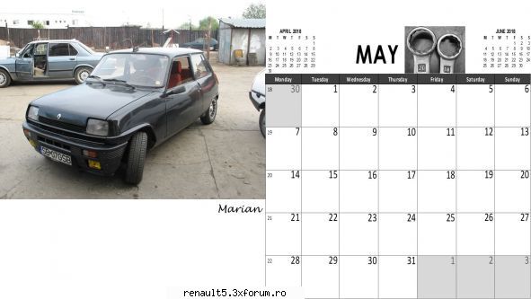 calendar renault super mai