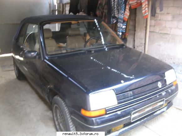 Masina mea Renault 5 Cabrio EBS 1988 - Azi a ajuns masina la mine in curte - Prezentarea masini