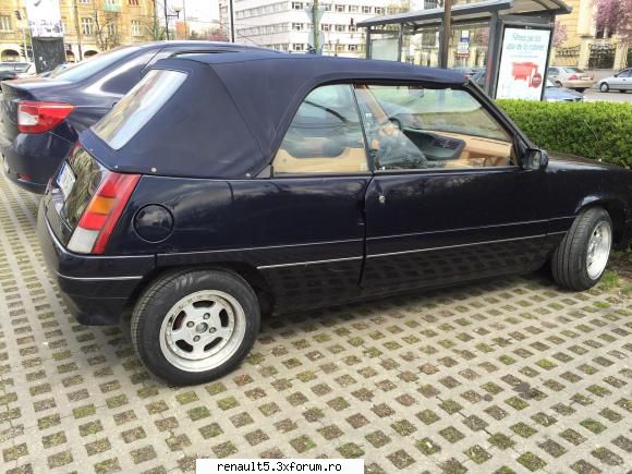 Masina mea Renault 5 Cabrio EBS 1988 - Noutati: amortizoare spate reglabile Koni - Prezentarea masini