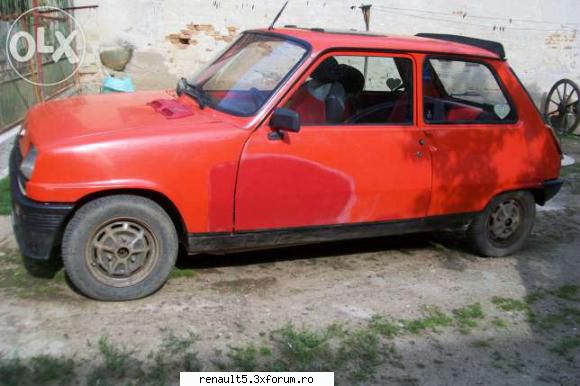 Renault 5 Romania - Cea de la Sibiu acum cu poze tel , 550 EUR motor - Anunturi pe internet